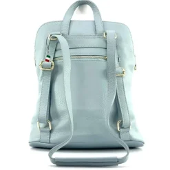 Florence Rucksack Damen Echtleder Cityrucksack hellblau OTF610H