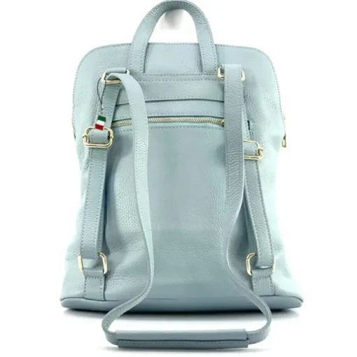 Florence Rucksack Damen Echtleder Cityrucksack hellblau OTF610H