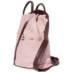 Florence Rucksack Echtleder rosa Damen Rucksacktasche OTF604A