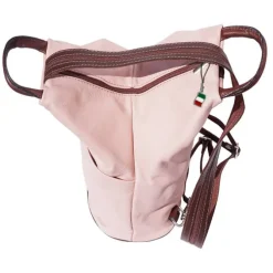 Florence Rucksack Echtleder rosa Damen Rucksacktasche OTF604A