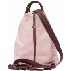 Florence Rucksack Echtleder rosa Damen Rucksacktasche OTF604A