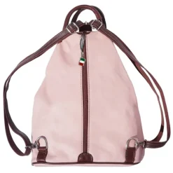 Florence Rucksack Echtleder rosa Damen Rucksacktasche OTF604A