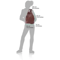 Florence Rucksack Echtleder braun Damen Rucksacktasche OTF604C