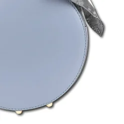 Florence runde Damen echtes Leder Handtasche hellblau OTF819H
