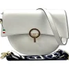 Florence Satteltasche Echtleder Damen weiß OTF824W