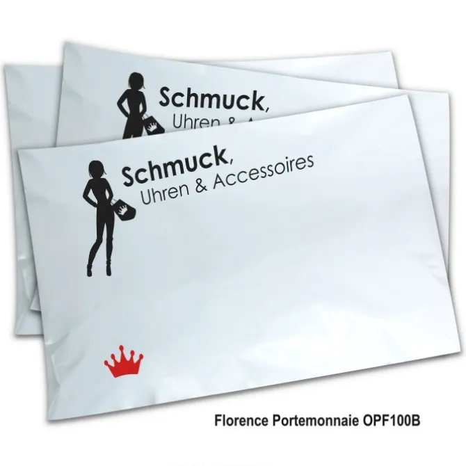 Florence Vintage Portemonnaie echtes Leder blau Brieftasche OPF100B