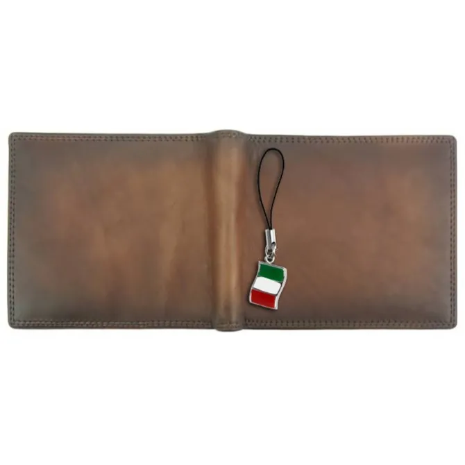 Florence Vintage Portemonnaie echtes Leder braun Brieftasche OPF100N