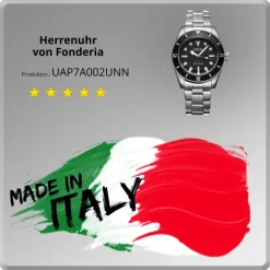 Fonderia Herren-Armbanduhr P-7A002UNN Quarz Edelstahl-Armband silber UAP7A002UNN
