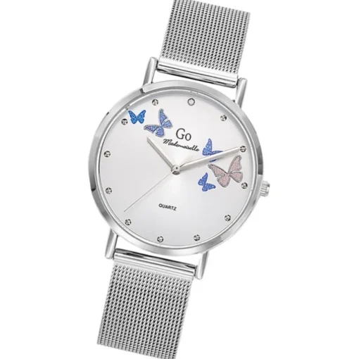 Girl Only GO Damenuhr Analog Quarzuhr mit Edelstahlarmband silber UGO695394