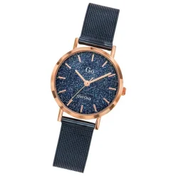 Girl Only GO Damenuhr Analog Quarzuhr mit Edelstahlarmband blau UGO695948