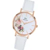 Girl Only GO Damenuhr Analog Quarzuhr mit Lederarmband weiß UGO699257