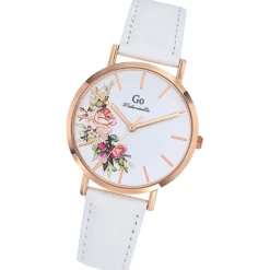 Girl Only GO Damenuhr Analog Quarzuhr mit Lederarmband weiß UGO699257