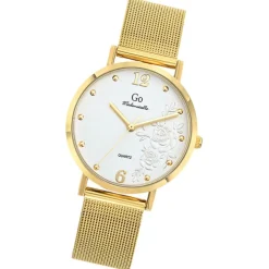 Girl Only GO Damenuhr Analog Quarzuhr mit Edelstahlarmband gold UGO695427