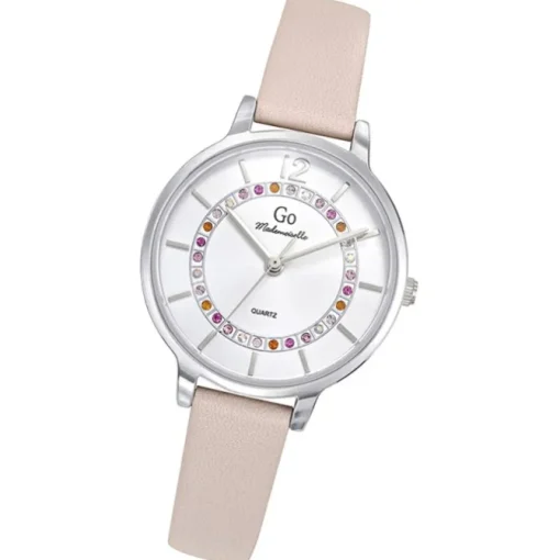 Girl Only GO Damenuhr Analog Quarzuhr mit Lederarmband rosa UGO697171