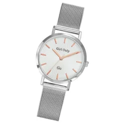 Girl Only GO Damenuhr Analog Quarzuhr mit Edelstahlarmband silber UGO695900
