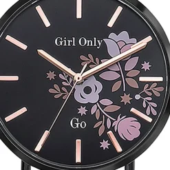 Girl Only GO Damenuhr Analog Quarzuhr mit Lederarmband rosa UGO699009