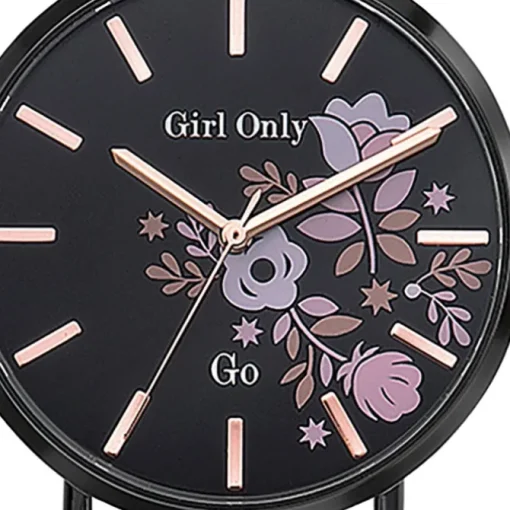 Girl Only GO Damenuhr Analog Quarzuhr mit Lederarmband rosa UGO699009