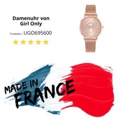 Girl Only GO Damenuhr Analog Quarzuhr mit Edelstahlarmband rosegold UGO695600