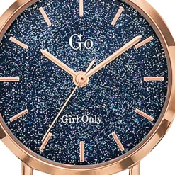 Girl Only GO Damenuhr Analog Quarzuhr mit Edelstahlarmband blau UGO695948