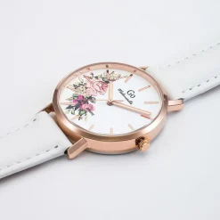 Girl Only GO Damenuhr Analog Quarzuhr mit Lederarmband weiß UGO699257