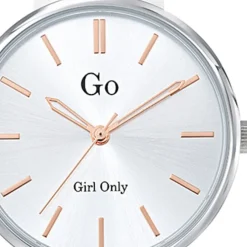 Girl Only GO Damenuhr Analog Quarzuhr mit Lederarmband weiß UGO699313