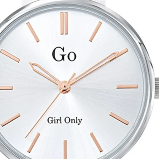 Girl Only GO Damenuhr Analog Quarzuhr mit Lederarmband weiß UGO699313