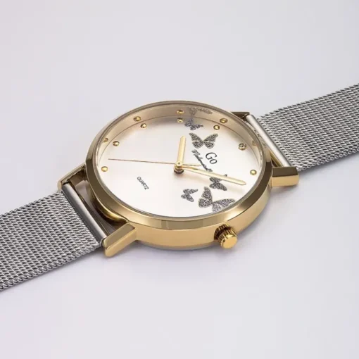Girl Only GO Damenuhr Analog Quarzuhr mit Edelstahlarmband silber UGO695362