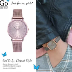 Girl Only GO Damenuhr Analog Quarzuhr mit Edelstahlarmband rosegold UGO695600