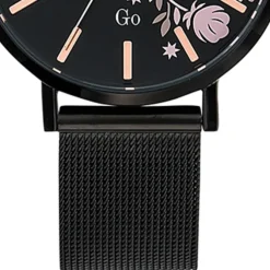 Girl Only GO Damenuhr Analog Quarzuhr mit Edelstahlarmband schwarz UGO695912
