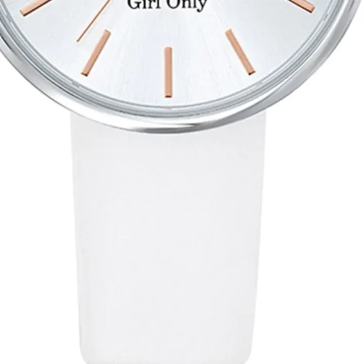 Girl Only GO Damenuhr Analog Quarzuhr mit Lederarmband weiß UGO699313