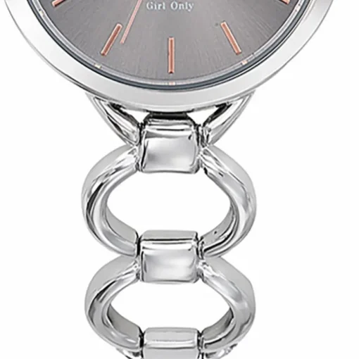 Girl Only GO Damenuhr Analog Quarzuhr mit Edelstahlarmband silber UGO695212