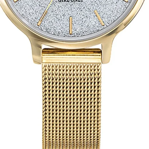 Girl Only GO Damenuhr Analog Quarzuhr mit Edelstahlarmband gold UGO695234