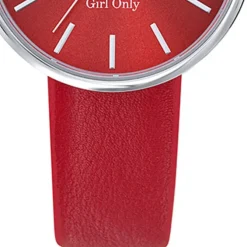 Girl Only GO Damenuhr Analog Quarzuhr mit Lederarmband rot UGO699315