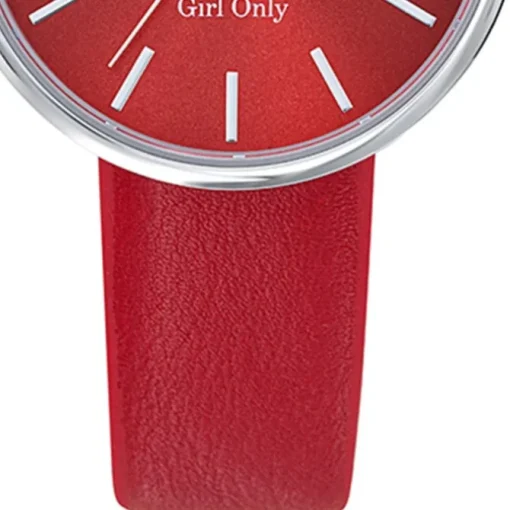 Girl Only GO Damenuhr Analog Quarzuhr mit Lederarmband rot UGO699315