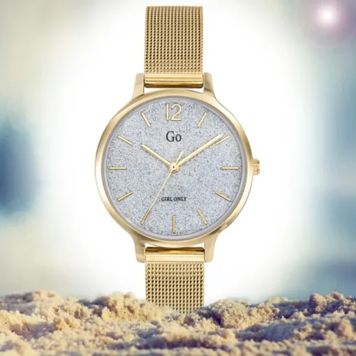 Girl Only GO Damenuhr Analog Quarzuhr mit Edelstahlarmband gold UGO695234