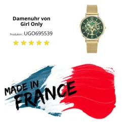Girl Only GO Damenuhr Analog Quarzuhr mit Edelstahlarmband gold UGO695539