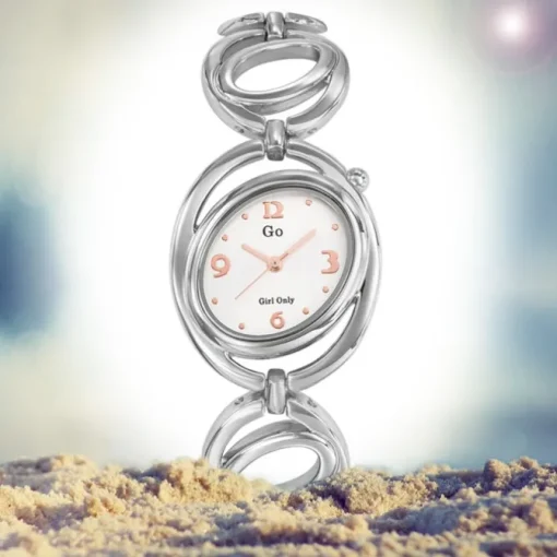 Girl Only GO Damenuhr Analog Quarzuhr mit Edelstahlarmband silber UGO694818