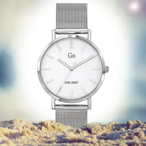 Girl Only GO Damenuhr Analog Quarzuhr mit Edelstahlarmband silber UGO695255
