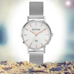 Girl Only GO Damenuhr Analog Quarzuhr mit Edelstahlarmband silber UGO695900
