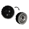 Glitzerkugel schwarz für Sterlinx London Shamballa Armband SHB00S