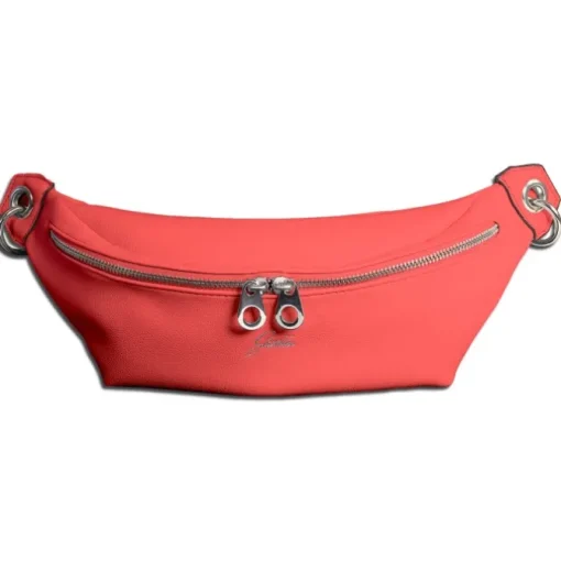 Glüxklee Gürteltasche Bauchtasche koralle Kunstleder Damen OTD5029O