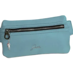 Glüxklee Gürteltasche Bauchtasche softblau Kunstleder Damen Waist Bag OTD5028H