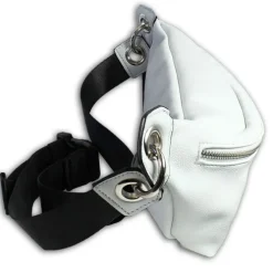 Glüxklee Gürteltasche Bauchtasche hellgrau Kunstleder Damen Belt Bag OTD5029K