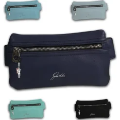 Glüxklee Gürteltasche Bauchtasche softblau Kunstleder Damen Waist Bag OTD5028H