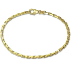 GoldDream Armband Anker diamantiert 333 Gold 18,5cm 8 Karat GDA0228Y