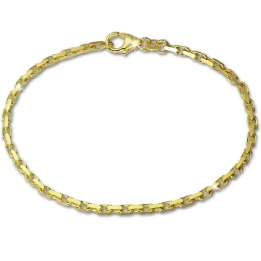 GoldDream Armband Anker diamantiert 333 Gold 18,5cm 8 Karat GDA0228Y