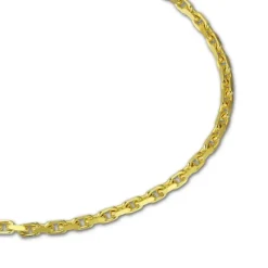 GoldDream Armband Anker diamantiert 333 Gold 18,5cm 8 Karat GDA0218Y
