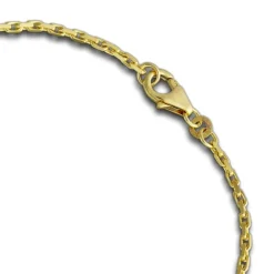 GoldDream Armband Anker diamantiert 333 Gold 18,5cm 8 Karat GDA0028Y