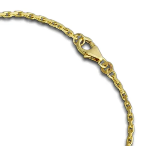 GoldDream Armband Anker diamantiert 333 Gold 18,5cm 8 Karat GDA0028Y