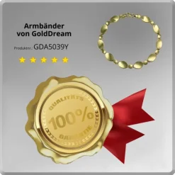 GoldDream Armband Dots Zirkonia 333 Gold 19cm 8 Karat GDA5039Y